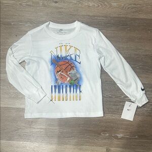 NEW Nike Kids White Long Sleeve Sports Tee